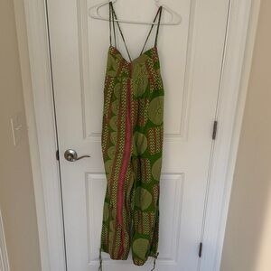 Urban Outfitters Green and Pink Jumpsuit